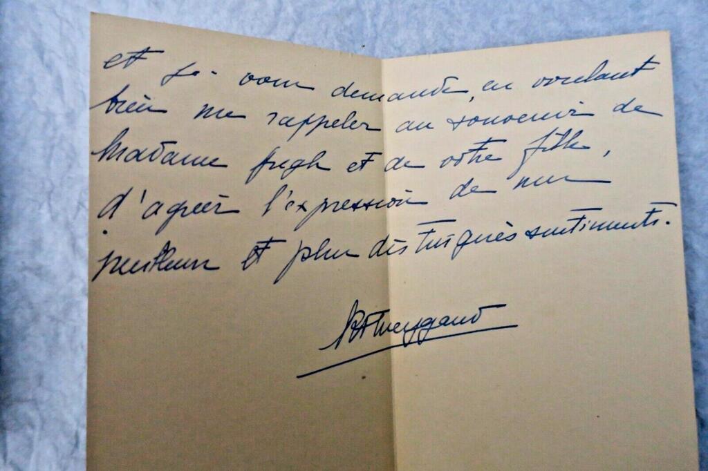 Général Weygand lettre autographe manuscrite & signée