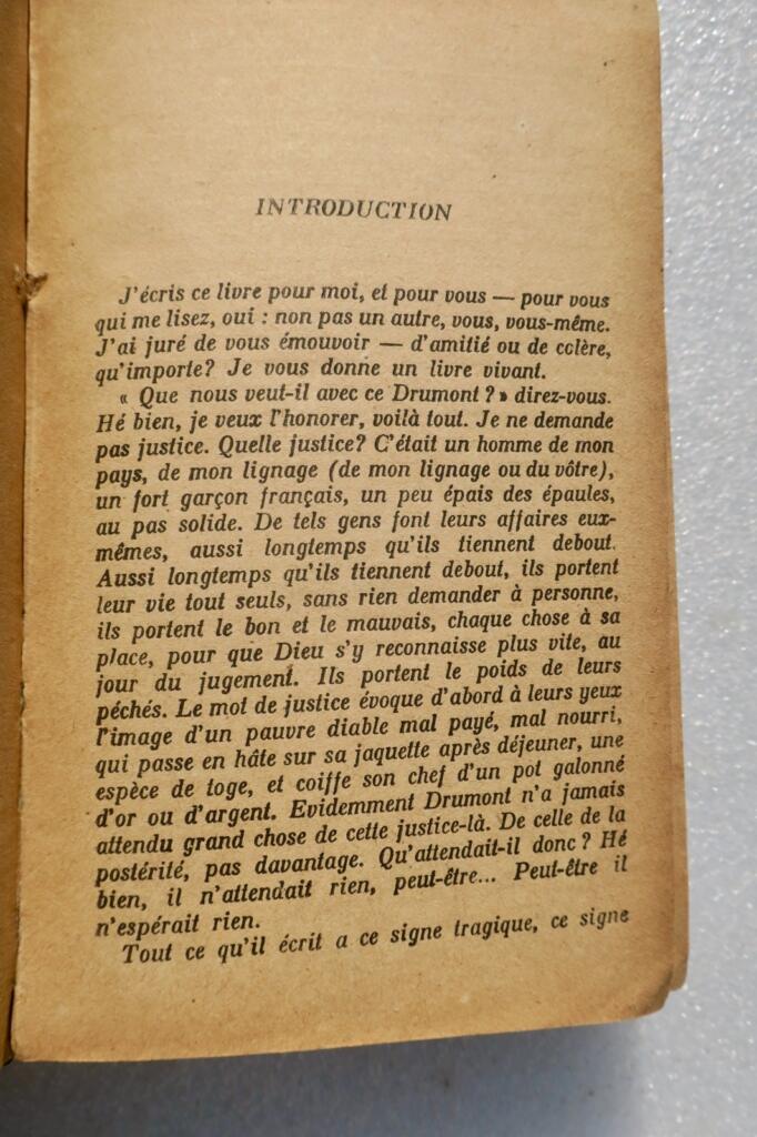 Georges BERNANOS La grande peur des bien-pensants. Edouard Drumont