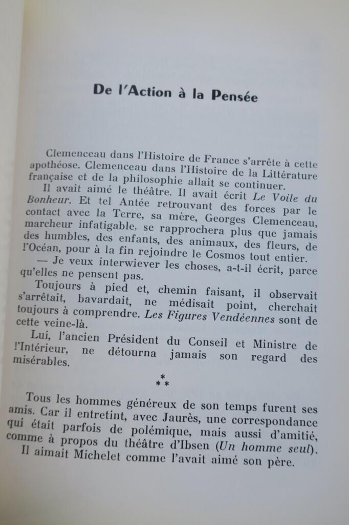 GEORGES CLEMENCEAU – SEIN LEBEN, DER JUGEND FRANKREICHS ERZÄHLT – MIT AUTORENWIDMUNG