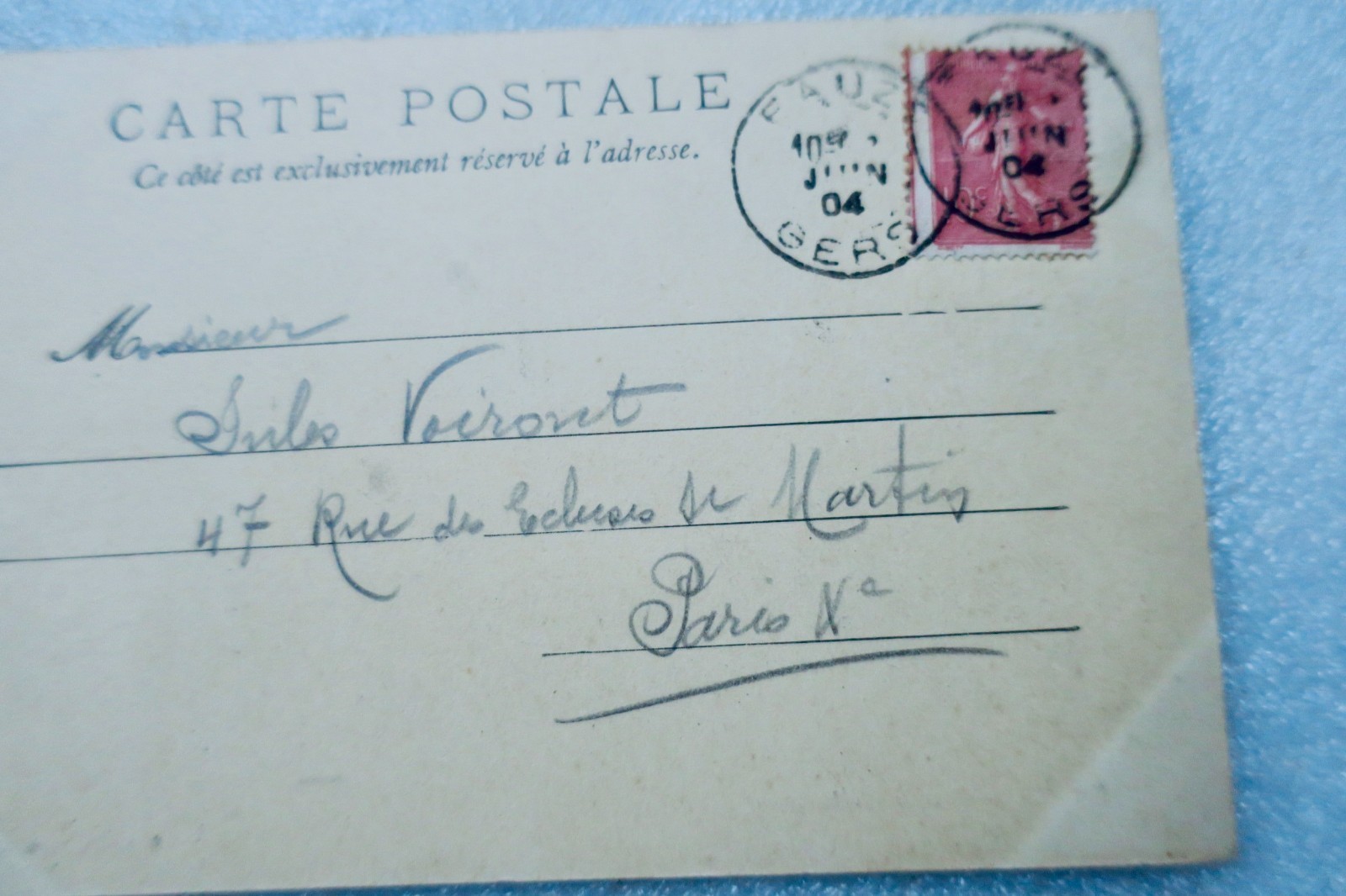 Gers Aauze avenue de la gare 1904 - La Librairie Antique