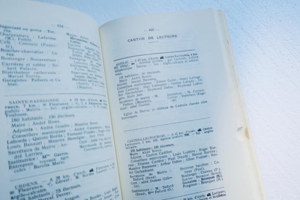 gers Annuaire du Gers administratif téléphonique professionnel 1967