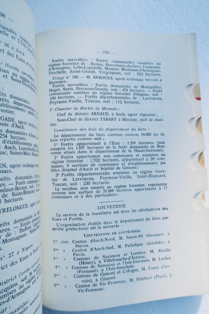 gers Annuaire du Gers administratif téléphonique professionnel 1967