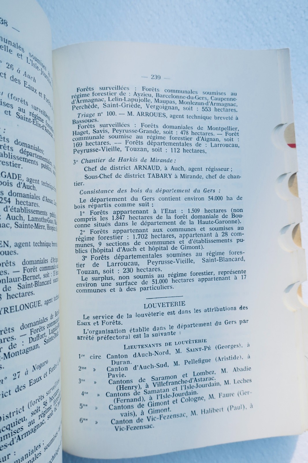 gers Annuaire du Gers administratif téléphonique professionnel 1967 - La Librairie Antique