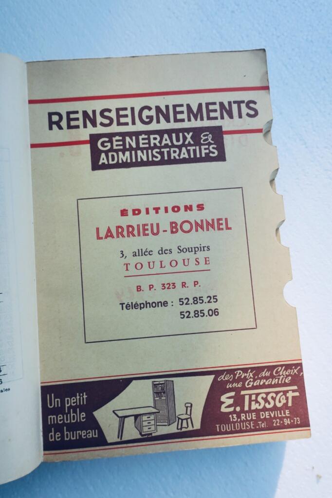 gers Annuaire du Gers administratif téléphonique professionnel 1967