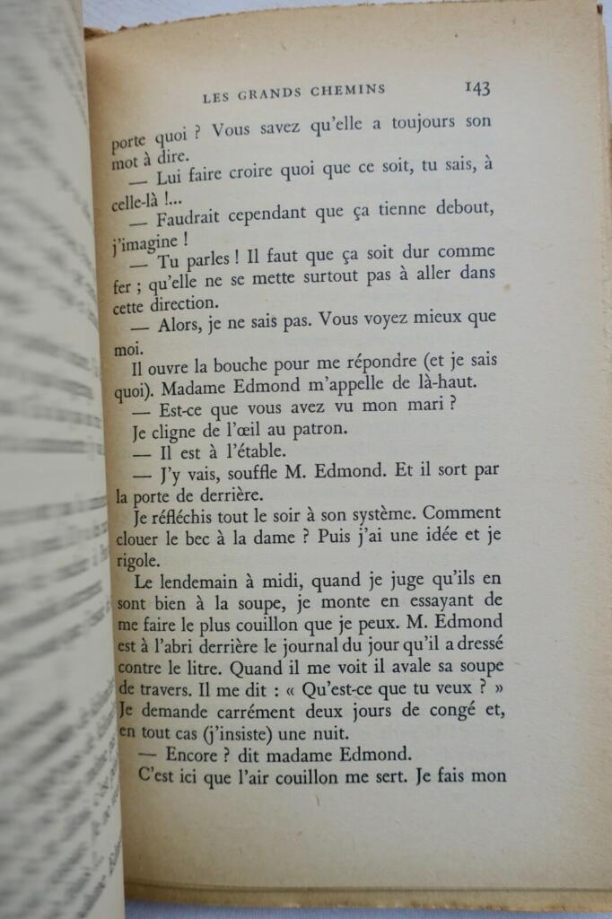 GIONO DIE GROSSEN STRASSEN. 1951