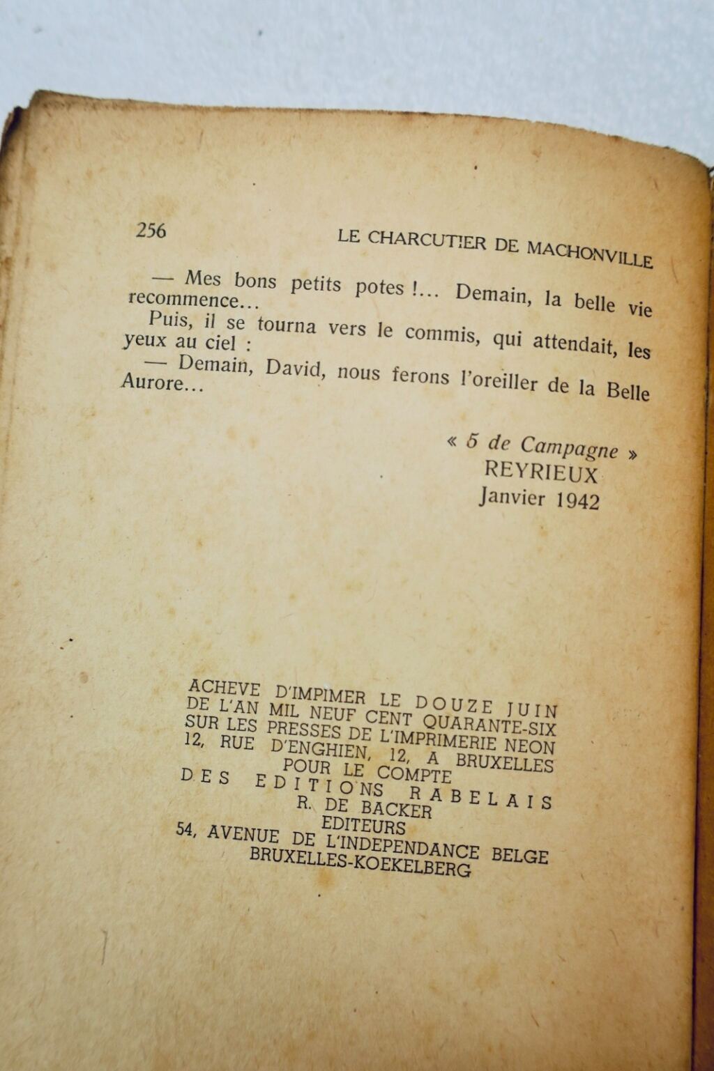 Grancher Der Wurstmacher von Machonville 1946