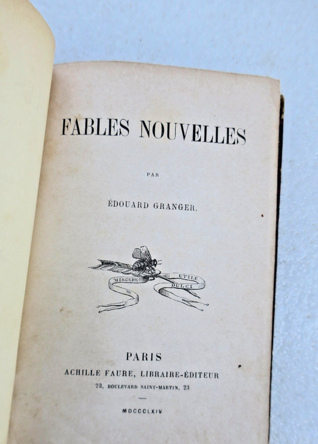 Granger Fables Nouvelles 1864