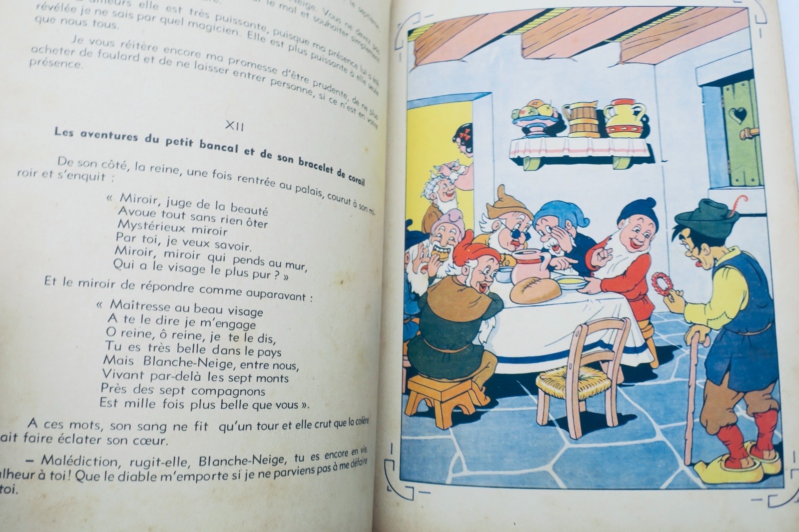 Grimm, Brüder Grimm: Contes de Grimm – Blanche-Neige, illustriert von Evariste, in-12, o.J.