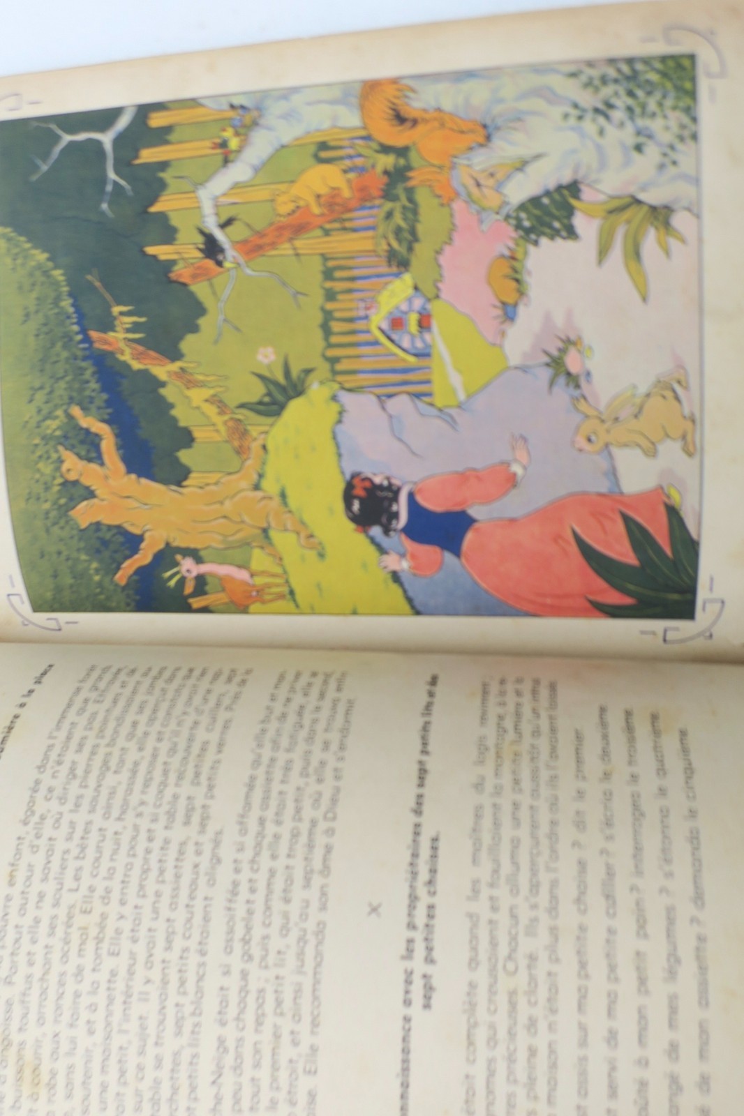 Grimm, Brüder Grimm: Contes de Grimm – Blanche-Neige, illustriert von Evariste, in-12, o.J.