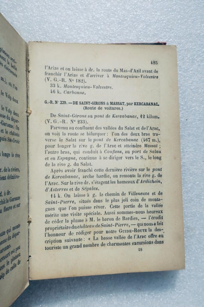 guide-route du baigneur & du touriste ARIEGE & EN ANDORRE 1890