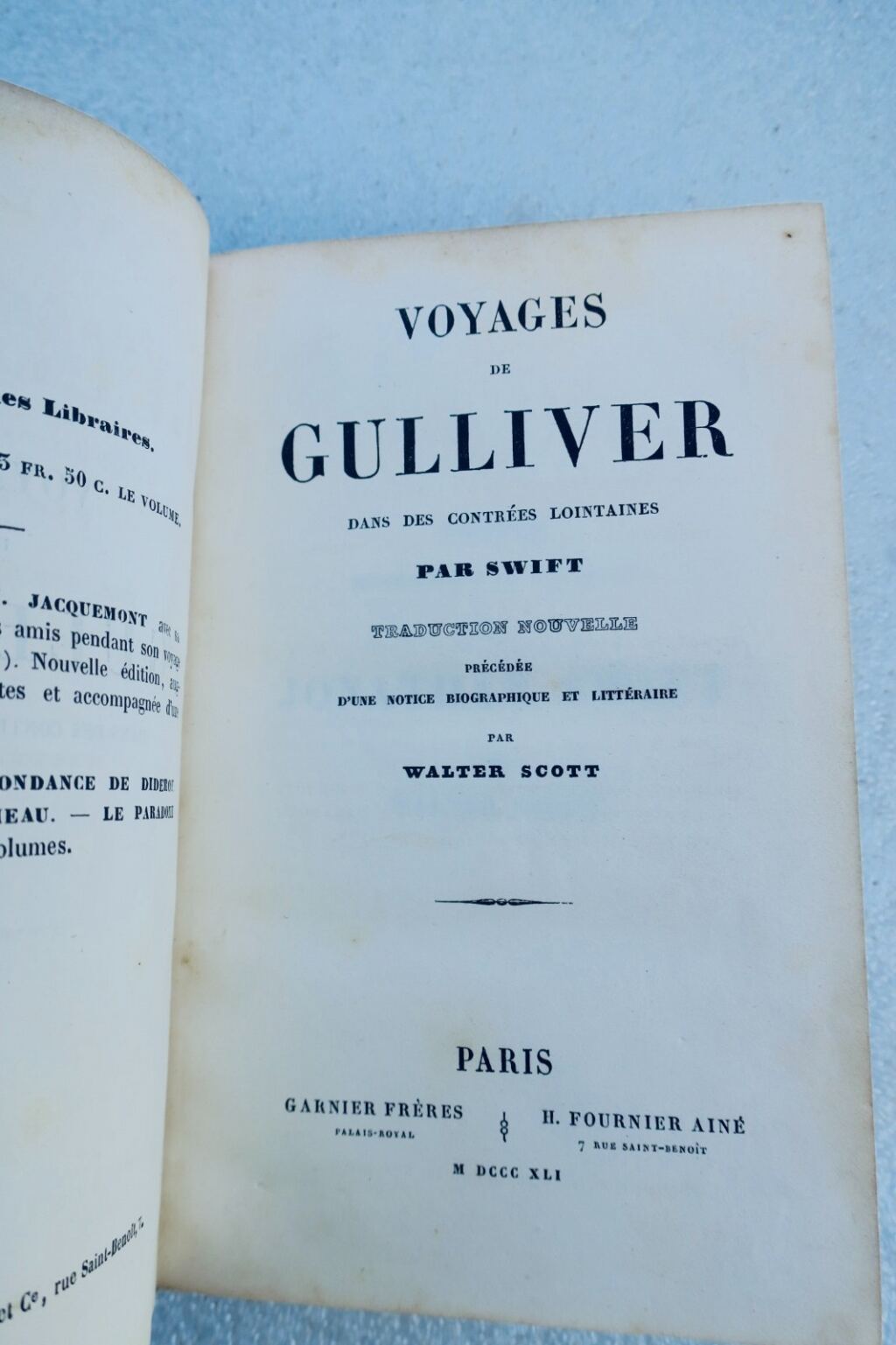 Gulliver SWIFT Gulliver’s Travels to Distant Lands 1841
