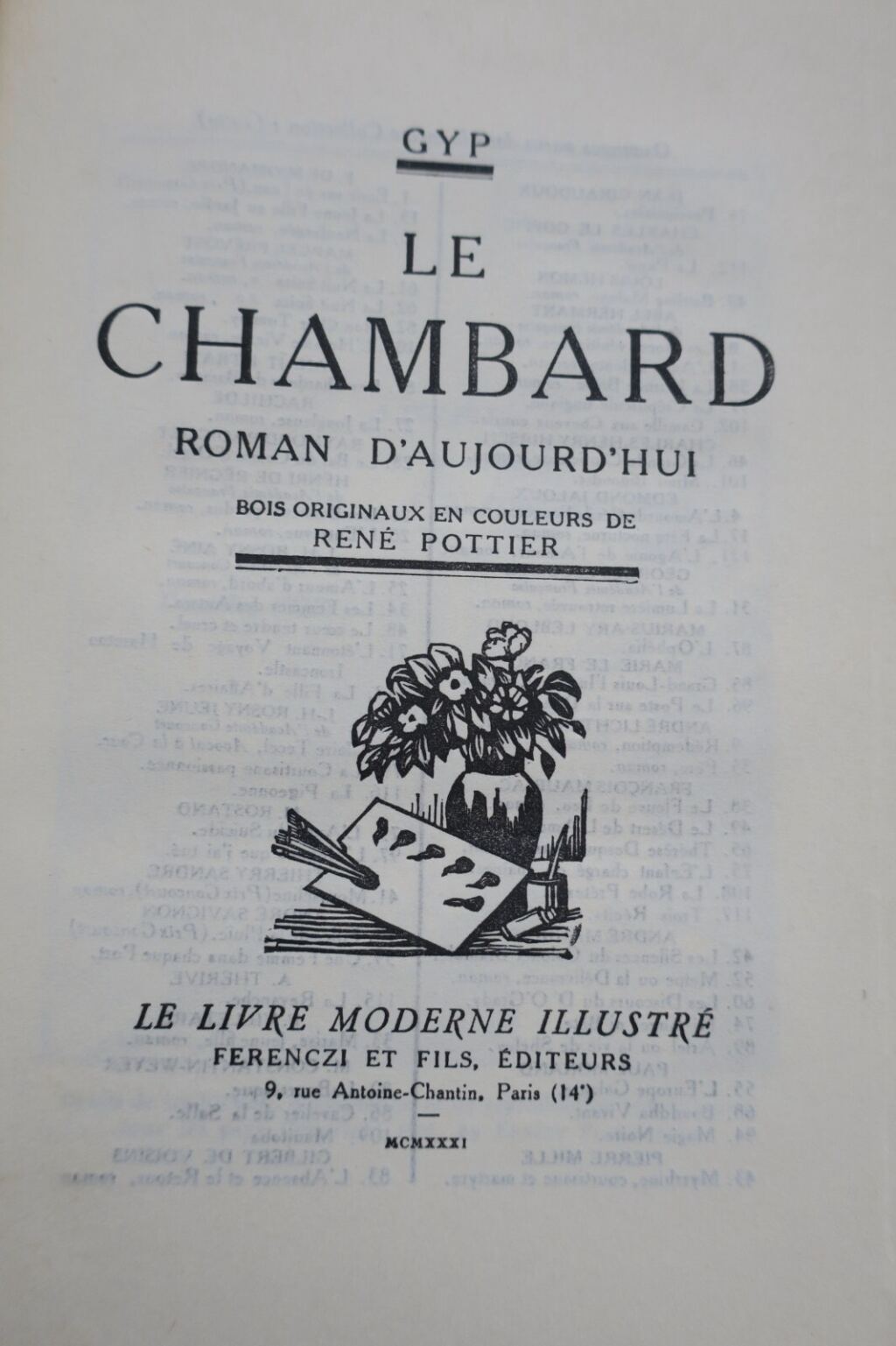 Gyp Le chambard, N° 122 Le Livre moderne Illustré