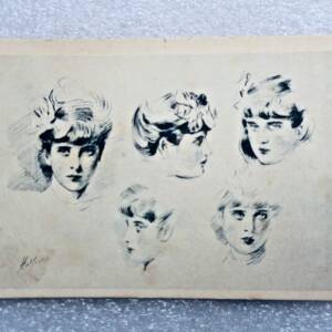 Helleu Porträts von Frauen 1903