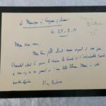 Henri BORDEAUX carte manuscrite autographe - La Librairie Antique