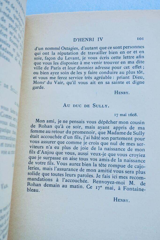 Henri IV Oeuvres de Henri IV : Lettres et Harangues