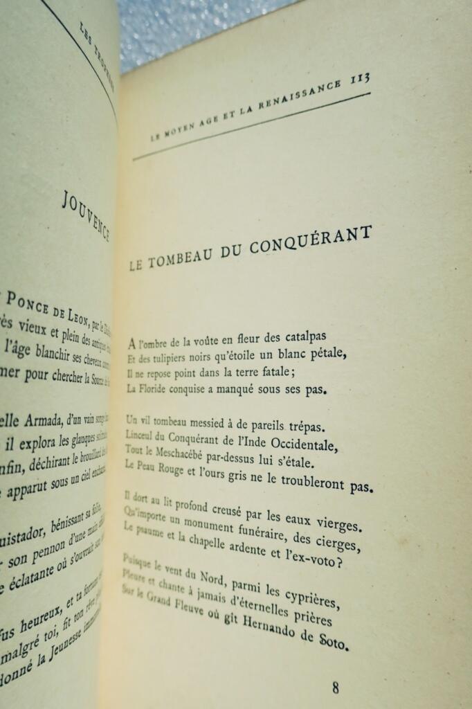 Heredia, J. M. de Oeuvres de. Les Trophées Alphonse Lemerre