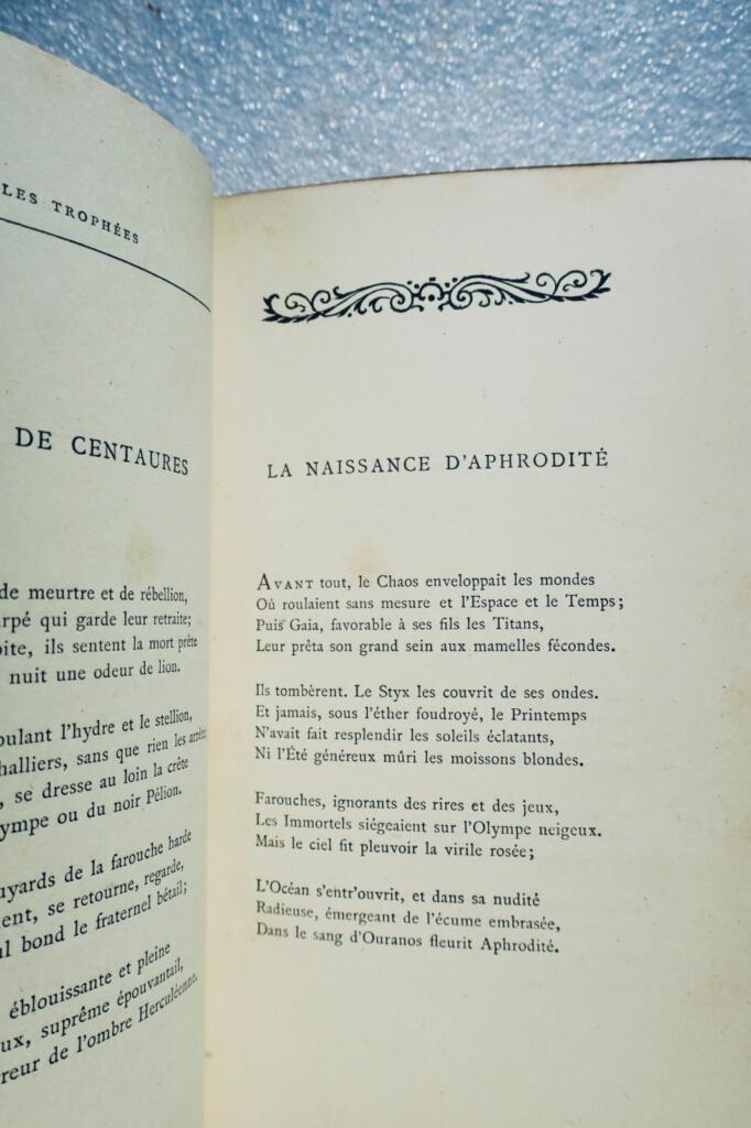 Heredia, J. M. de Oeuvres de. Les Trophées Alphonse Lemerre