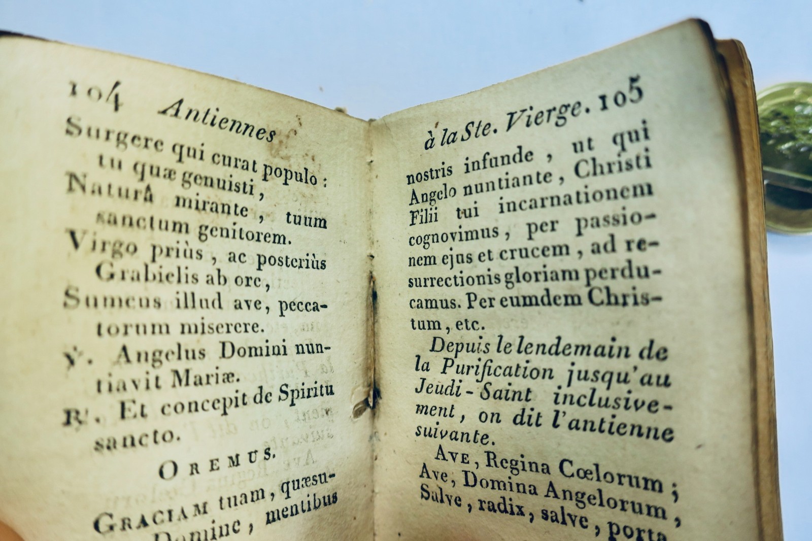 heures mignonnes à l'usage universel 1809 miniature 50 x 65 mm. – Image 4