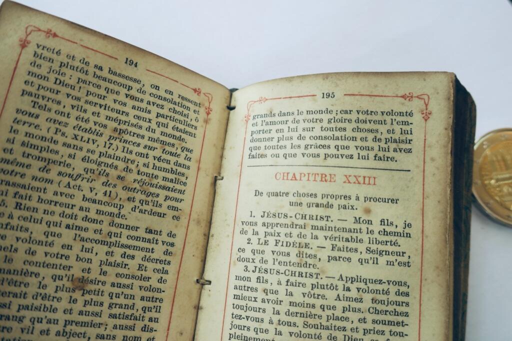 imitation de Jésus-christ 1885 53 x 78 mm. MINUSCULE