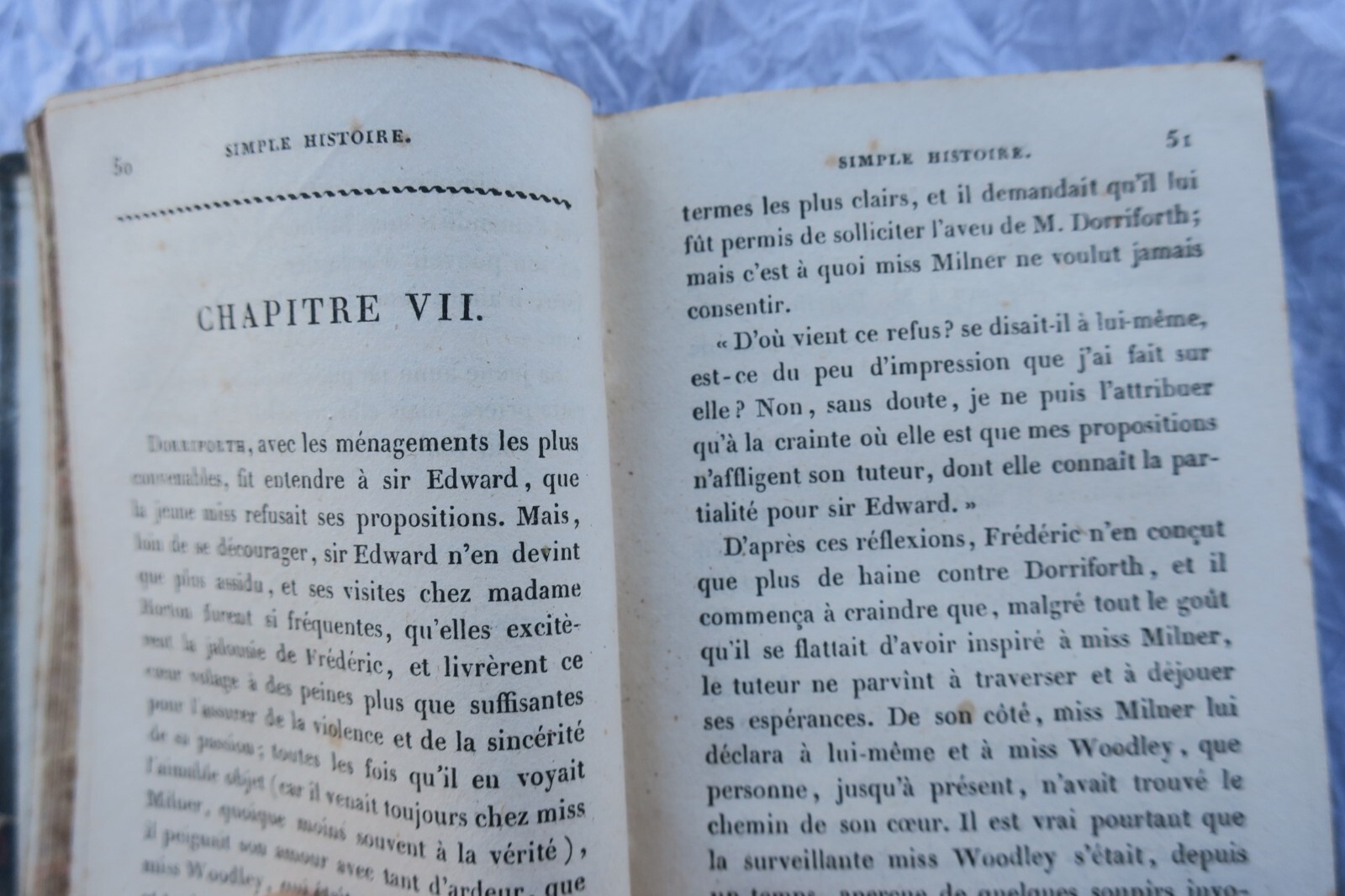 INCHBALD MISTRISS SIMPLE HISTOIRE 1826 – Image 4