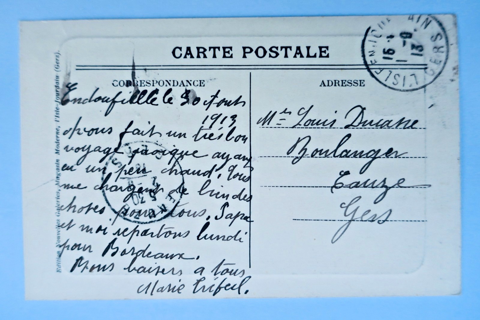 Isle-Jourdain 32 GERS, Rue de la République, 1913, Schaufenster
