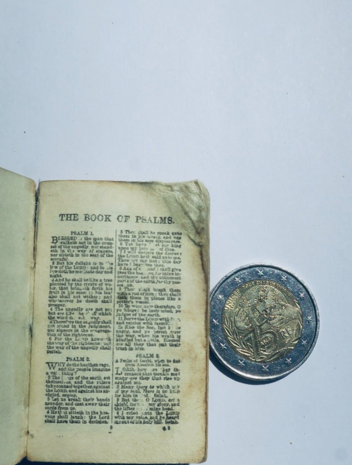Jérusalem THE BOOK OF PSALMS minuscule 33 x 54 mm. – Image 2