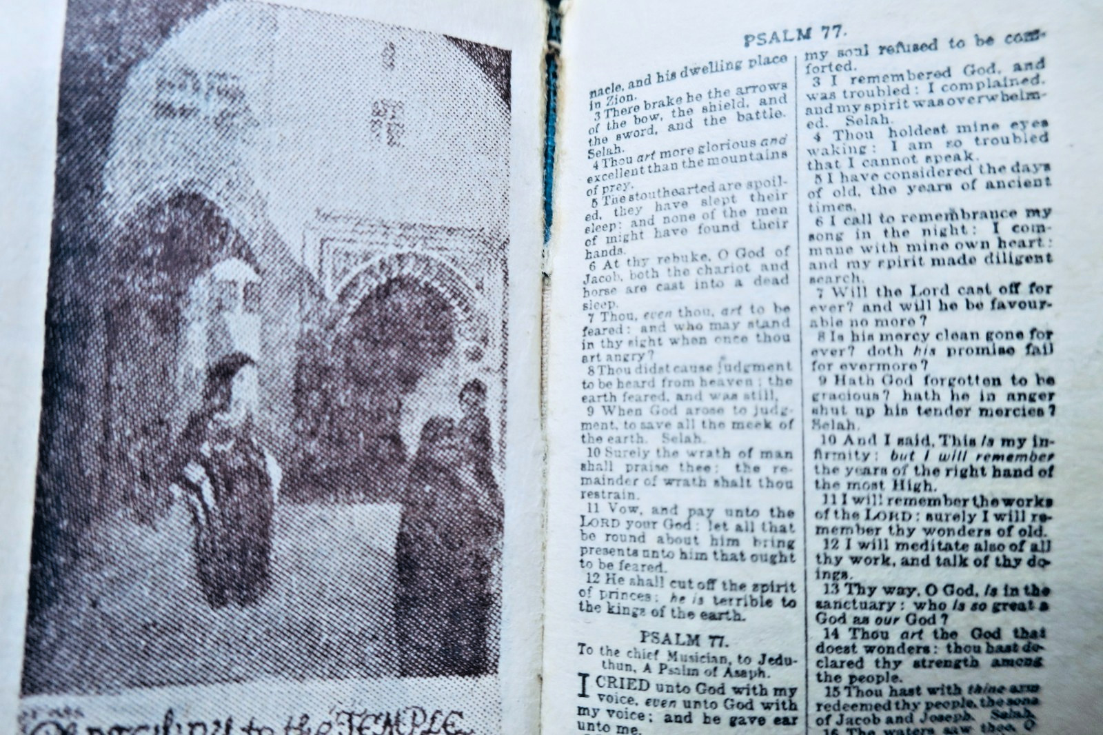 Jérusalem THE BOOK OF PSALMS minuscule 33 x 54 mm. – Image 5