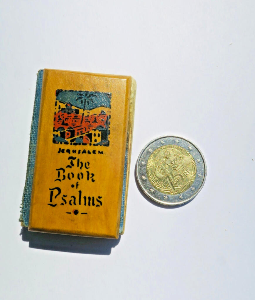 Jerusalem THE BOOK OF PSALMS minuscule 33 x 54 mm.