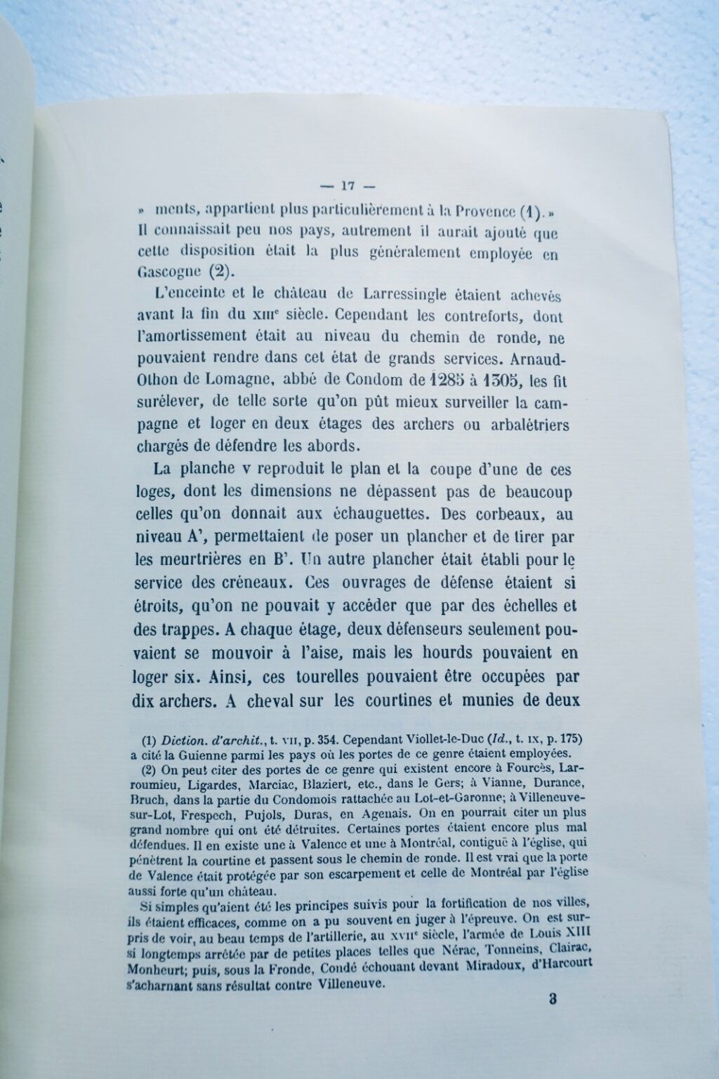 Larressingle en Condomois. 描述与历史