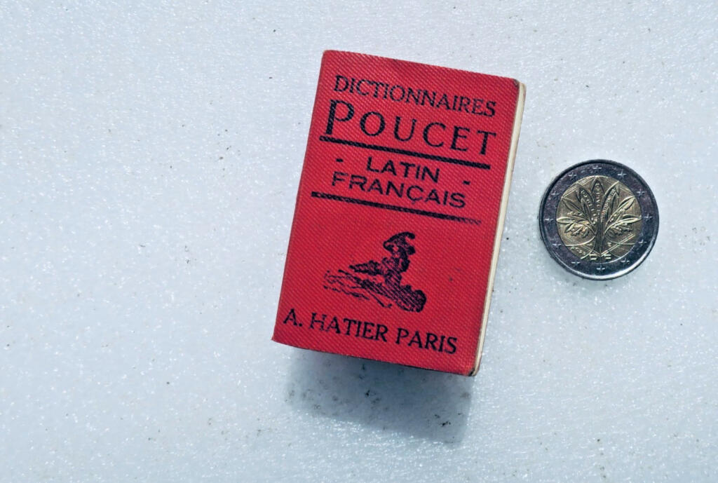 latin dictionnaire poucet LATIN-FRANCAIS 36 x 54 mm. miniature