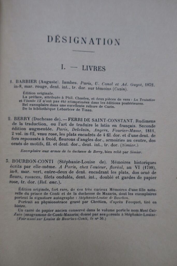 LAVEDAN 1933 Catalogue of art objects, curiosities, and furniture