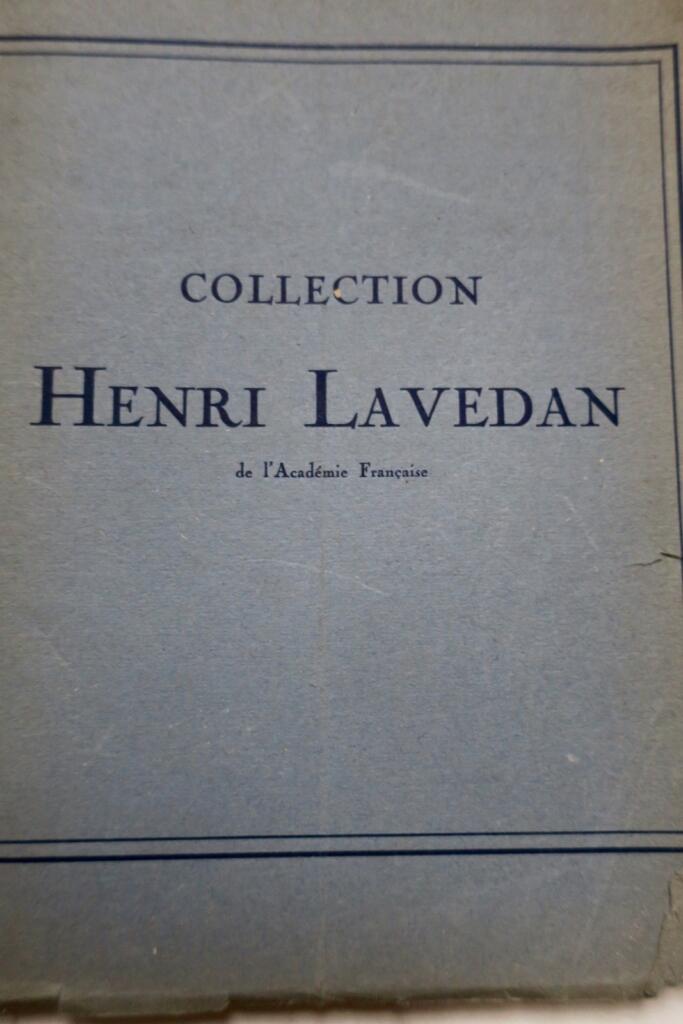 LAVEDAN 1933 Catalogue of art objects, curiosities, and furniture