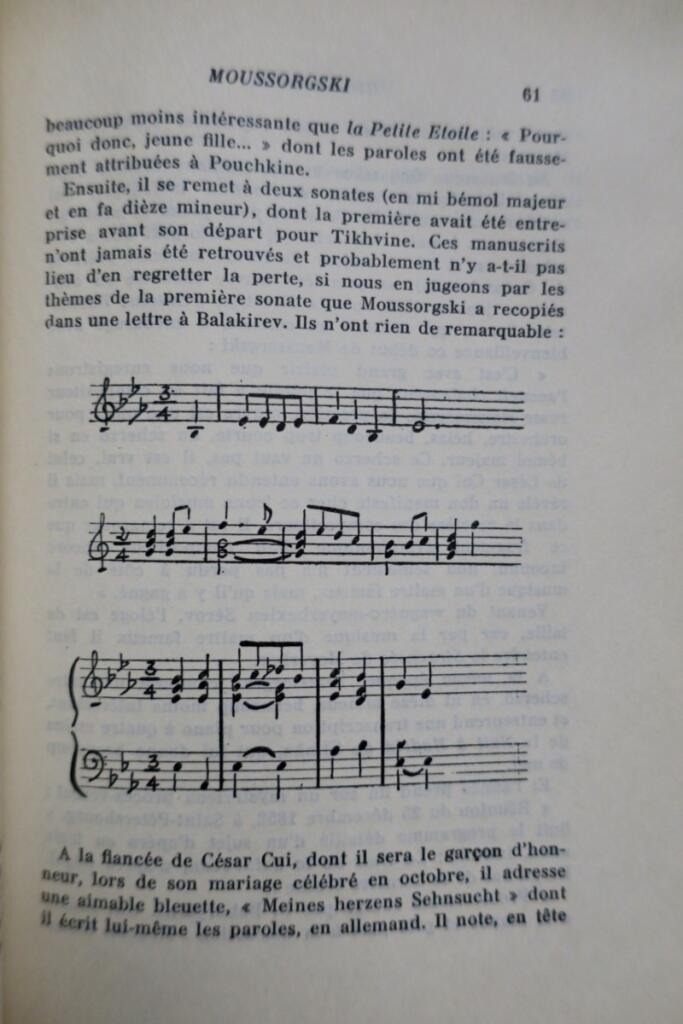 Le vrai visage de Moussorgski, sa vie, son oeuvre.