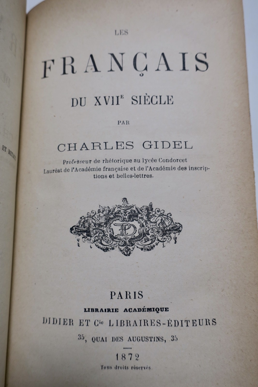 The French of the 17th Century by C. Gidel