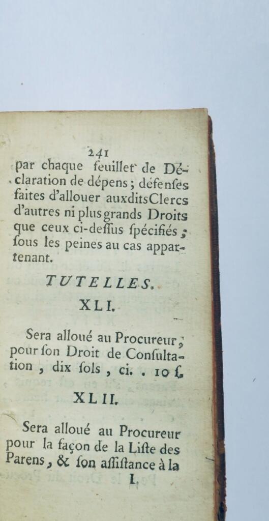 lettres patentes portant réglement pour l&rsquo;administration de la justice 1769