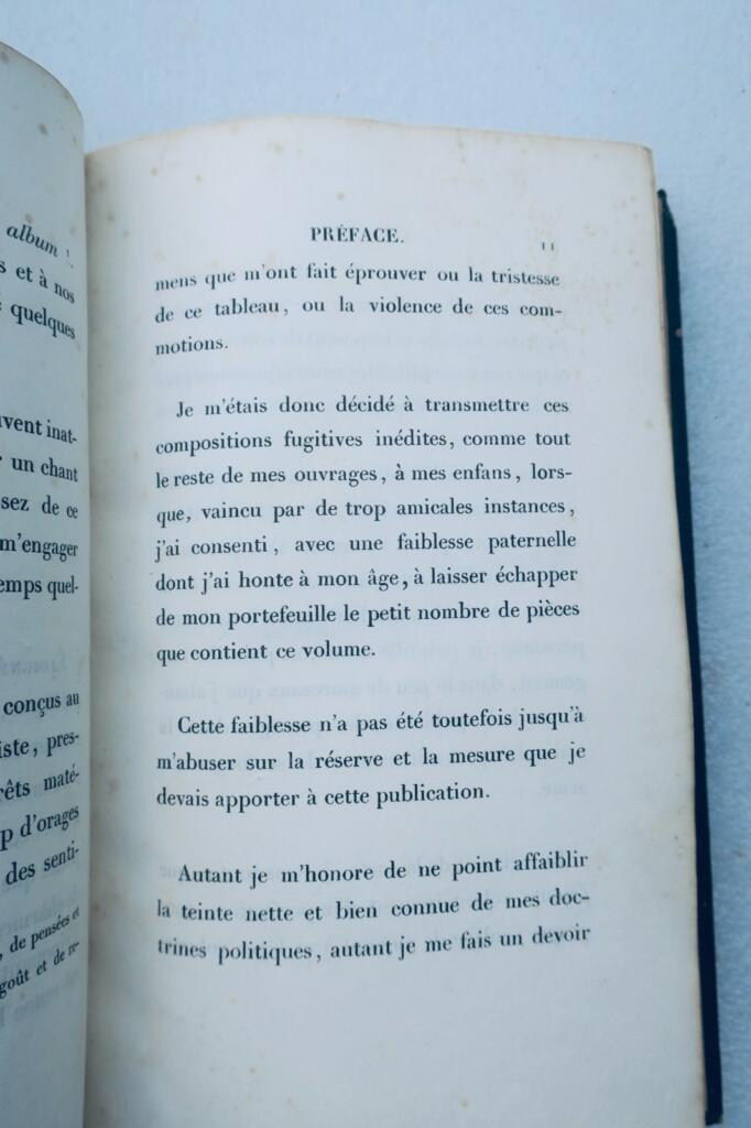 magistrat LOISIRS eines ALTEN MAGISTRATS von DE VILLIERS du TERRAGE 1834