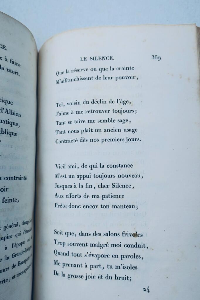 magistrat LOISIRS eines ALTEN MAGISTRATS von DE VILLIERS du TERRAGE 1834
