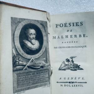 Malherbe, Cazin 1777 *Poésies de Malherbe*