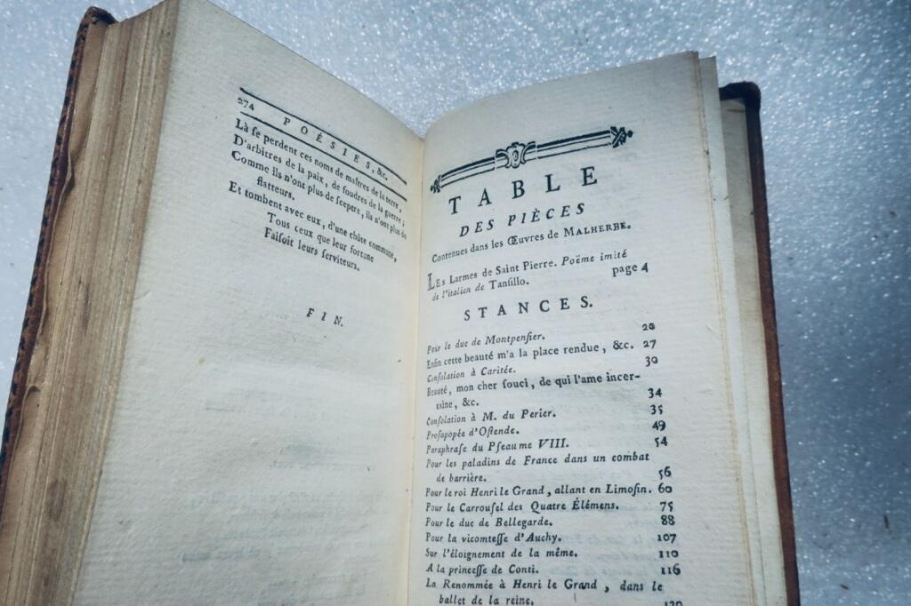Malherbe CAZIN 1777 Poésies de Malherbe