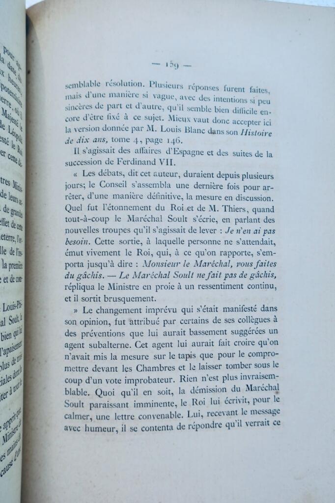 Maréchal Soult COMBES. HISTOIRE ANECDOTIQUE DE JEAN-DE-DIEU DE SOULT 1869