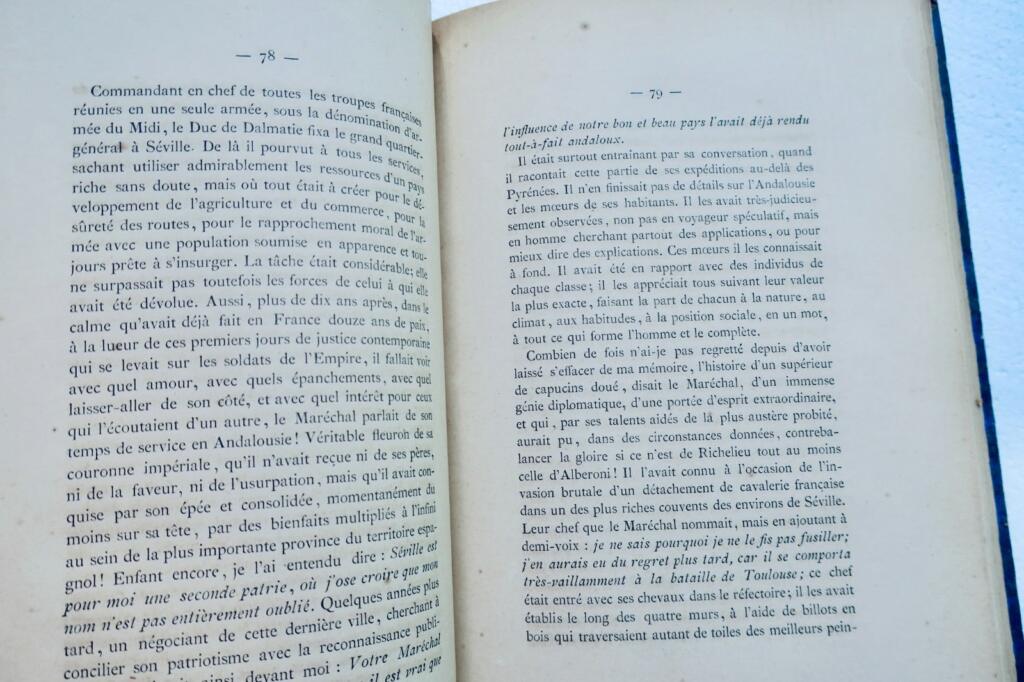 Maréchal Soult COMBES. HISTOIRE ANECDOTIQUE DE JEAN-DE-DIEU DE SOULT 1869
