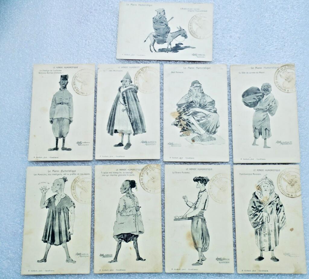 摩洛哥幽默插图,Tugot 绘制 Casablanca 9 CPA