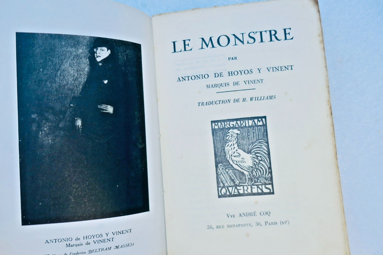 Marquis Antonio de Hoyos y Vinent Le Monstre Veuve