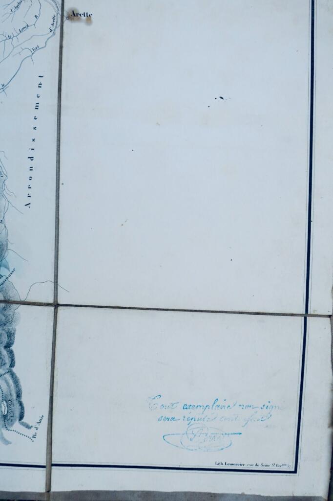 墨利翁地图，裱布，79×103厘米，1853年