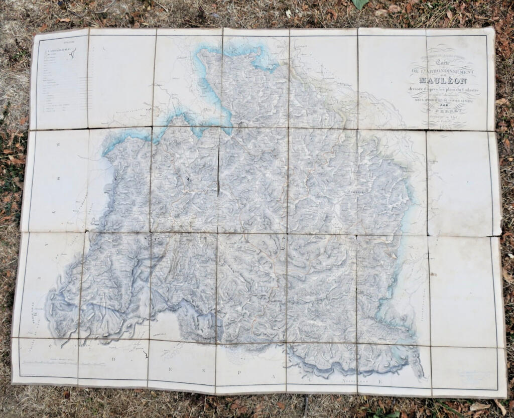 墨利翁地图，裱布，79×103厘米，1853年