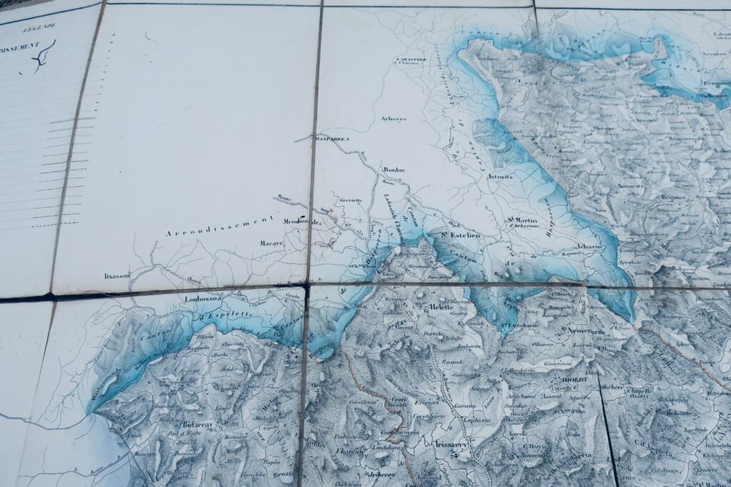 墨利翁地图，裱布，79×103厘米，1853年
