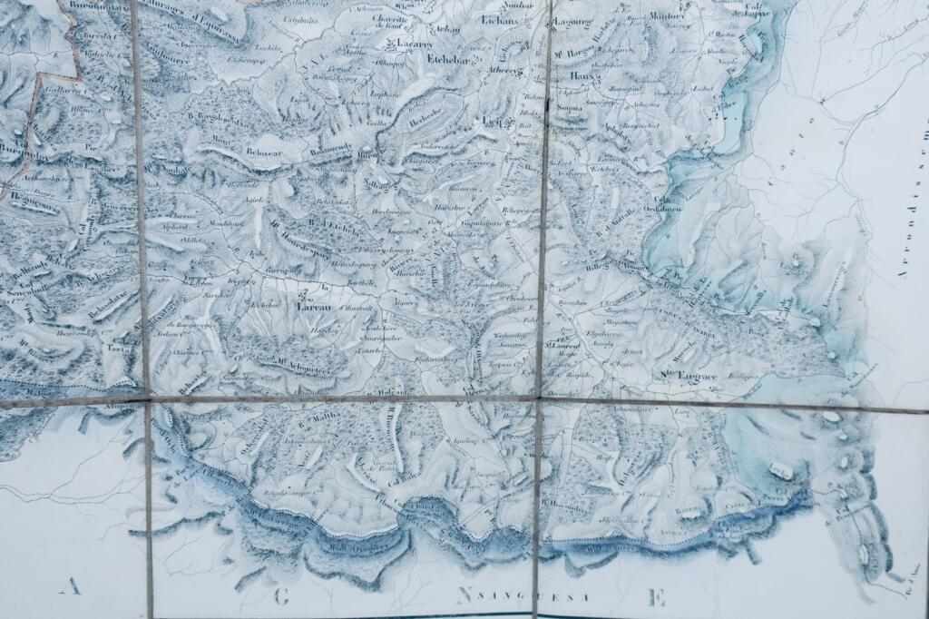 墨利翁地图，裱布，79×103厘米，1853年