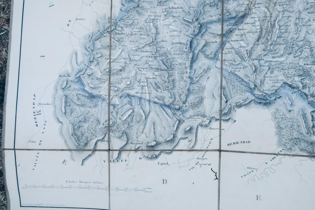 墨利翁地图，裱布，79×103厘米，1853年