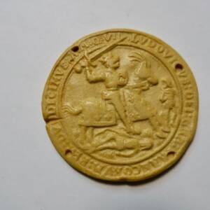 Plaster seal medal 42 mm