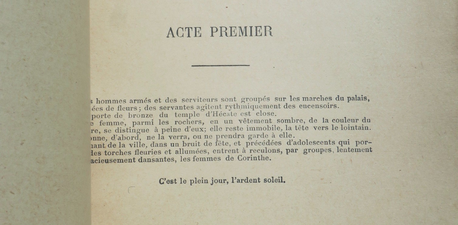 Mendès, Catulle. *Médée*, drama, 1903